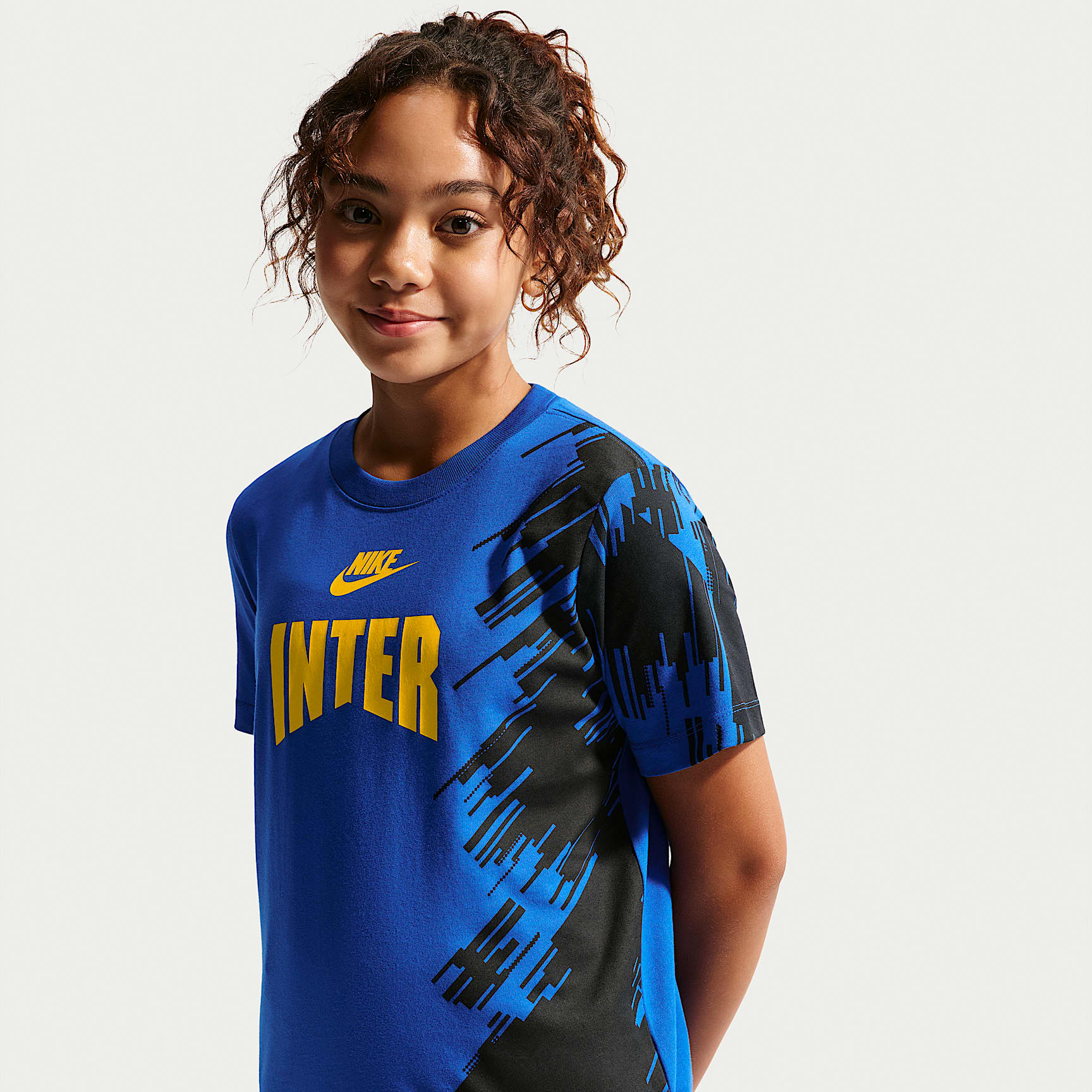 Inter Milan Premier Older Kids' Nike Football T-Shirt. Nike CA
